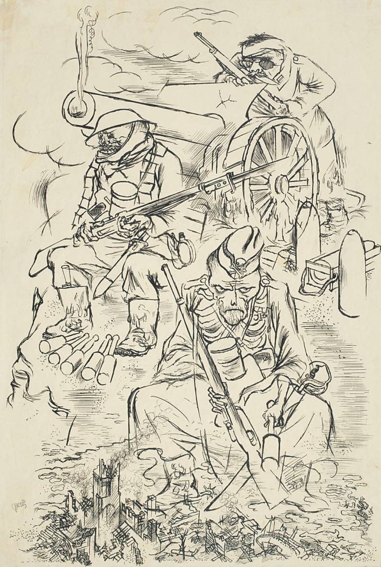 Die Drei Soldaten - George Grosz