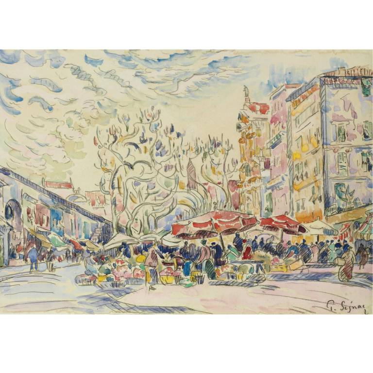 Nice, Le Cours Saleya - Paul Signac