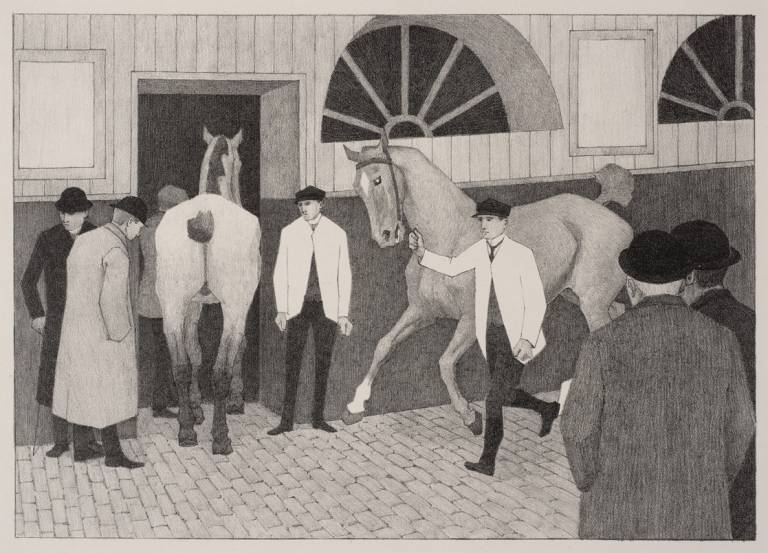 The Horse Mart (Barbican No.1) - Robert Polhill Bevan