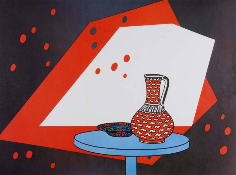 Patrick Caulfield - Red and White Still Life