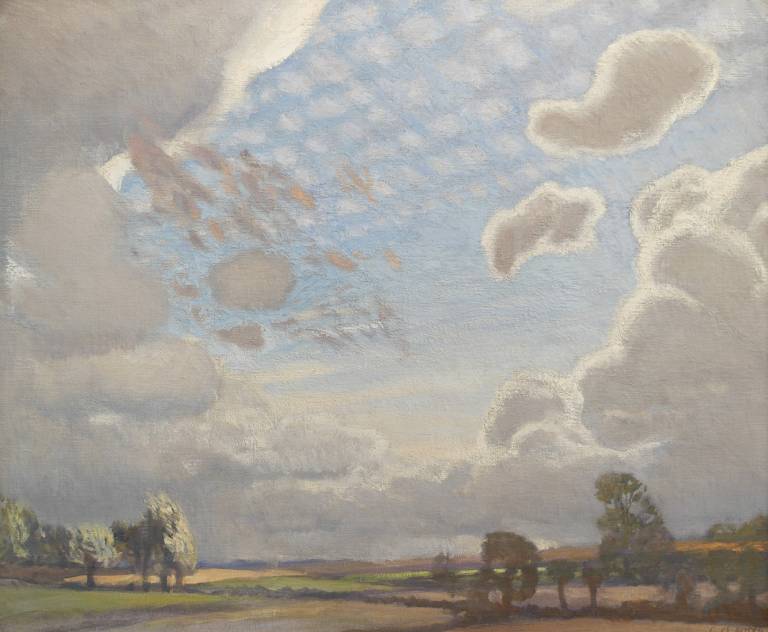 George Clausen - Mackerel Sky, Suffolk