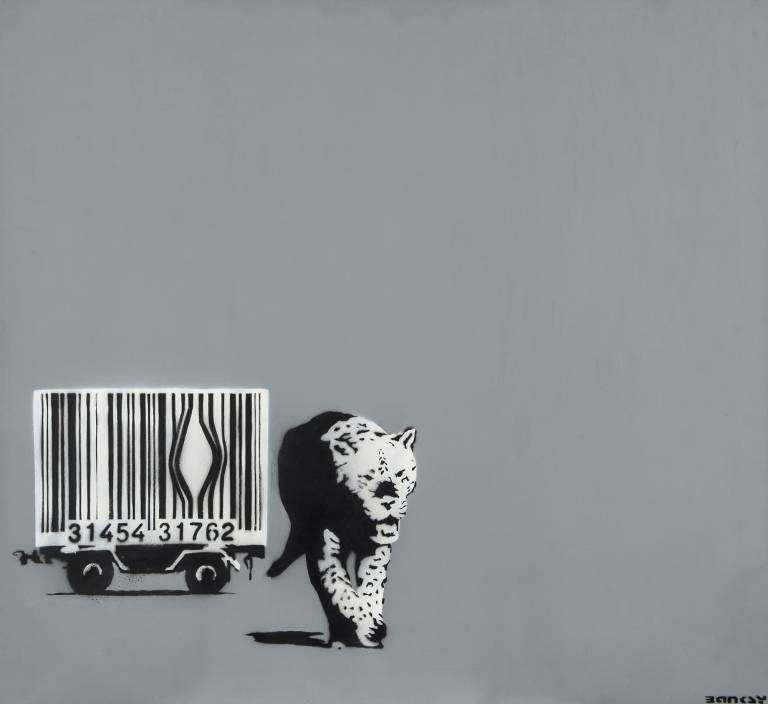 Barcode Leopard - Banksy