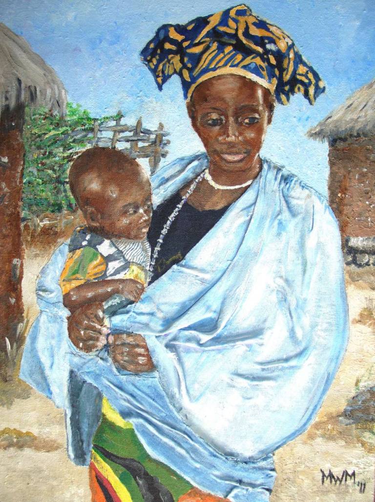 Gambian Woman with Child - Mike Masino