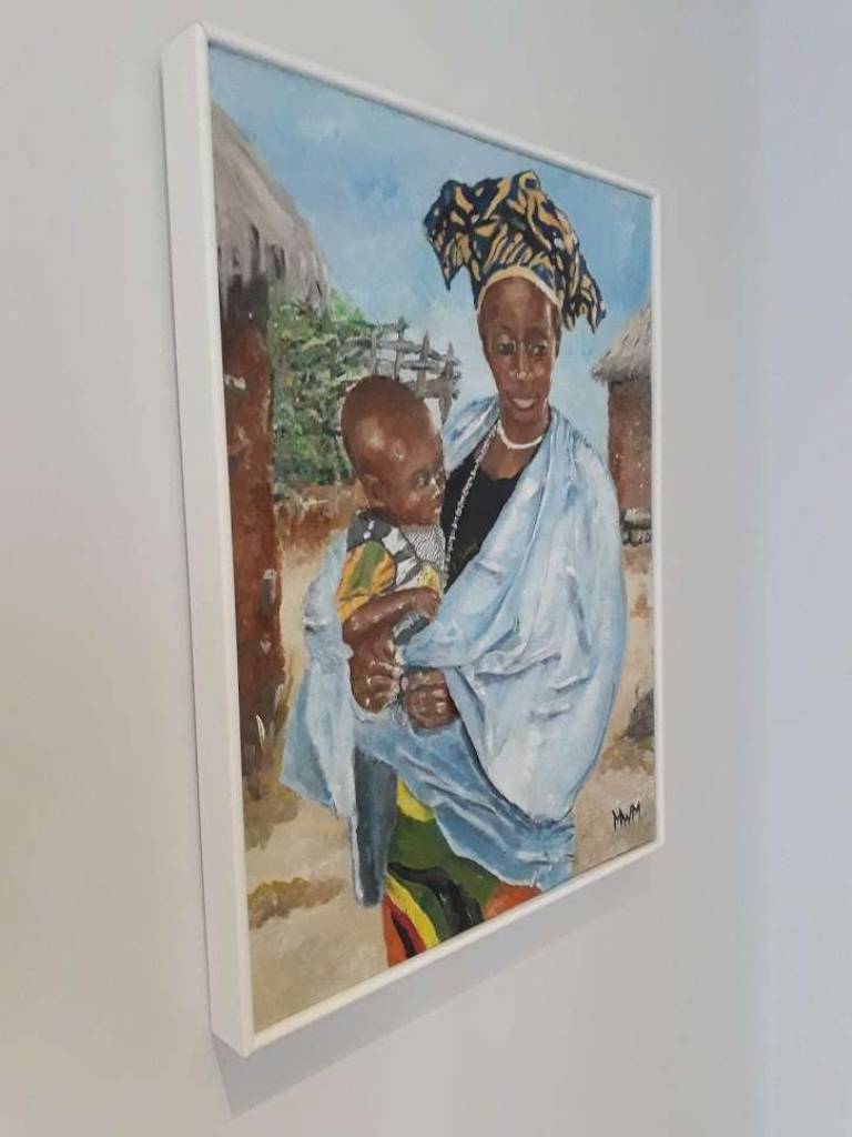 Gambian Woman with Child - Mike Masino