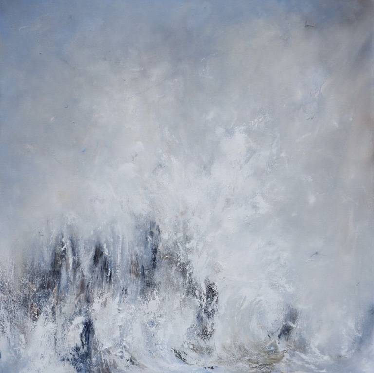 Squall 100cm x100cm oil on canvas - Rebecca Styles