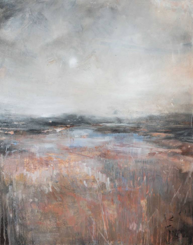 Enchanted 150cm x 120cm  pigment , acrylic binder , gold leaf and oil on canvas - Rebecca Styles