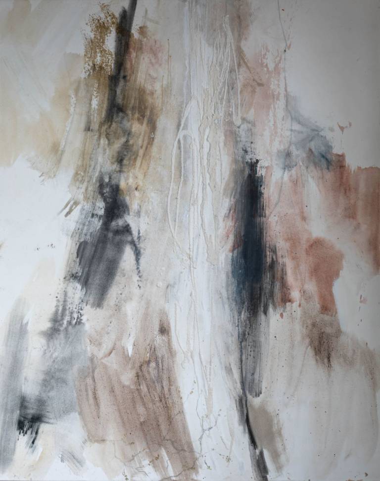 Genesis ,150cm x 120cm  oil , pigment , acrylic binder and marble dust on canvas - Rebecca Styles