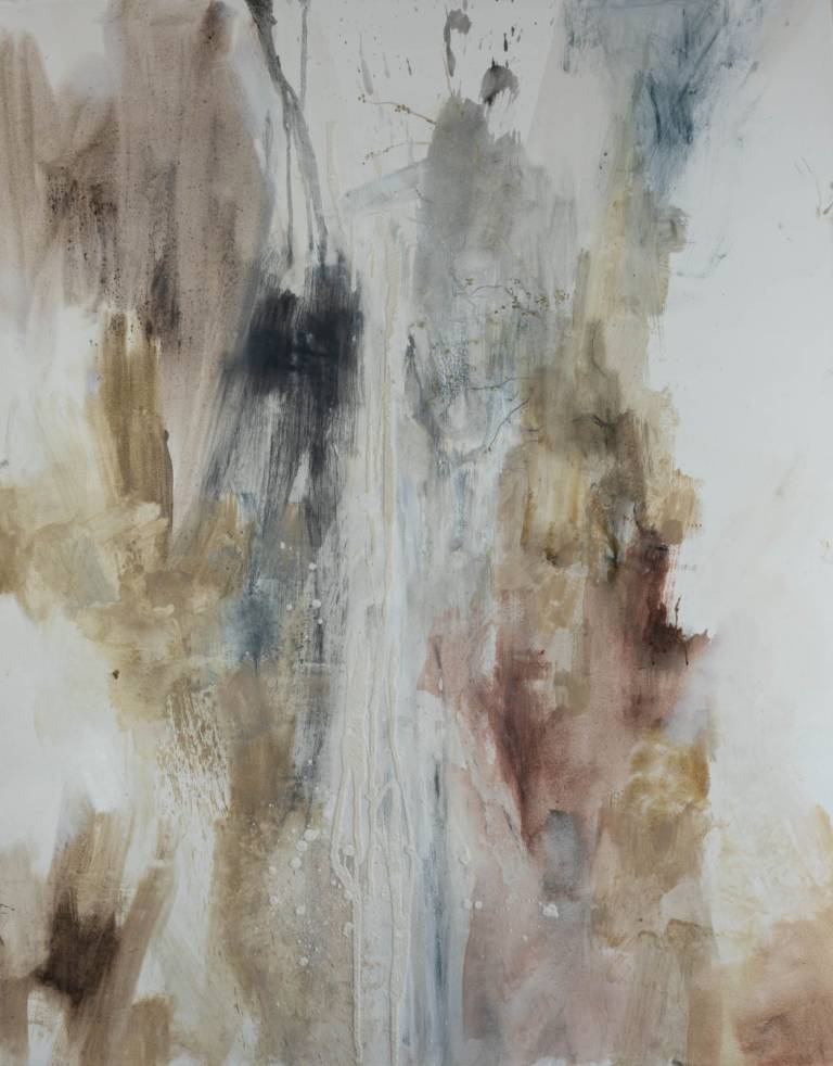 Origin , 150cm x 120cm  oil , pigment , acrylic binder and marble dust on canvas - Rebecca Styles