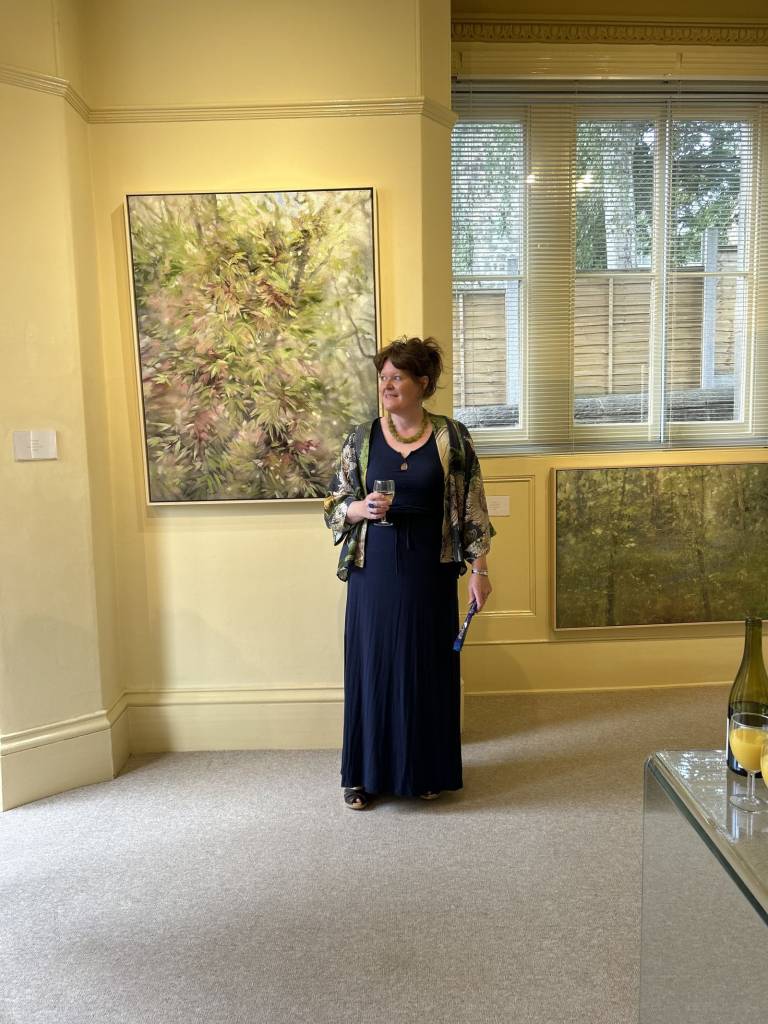artist at the preview - Rebecca Styles