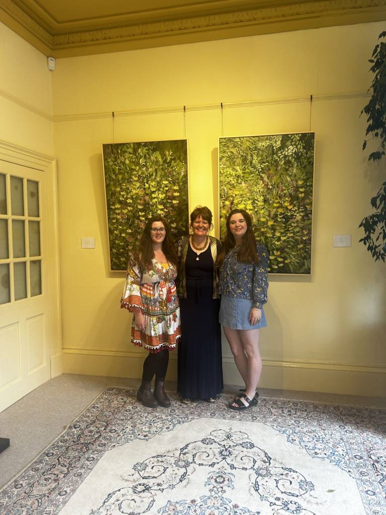 Rebecca with Scarlett and India of 108 Fine Art - Rebecca Styles