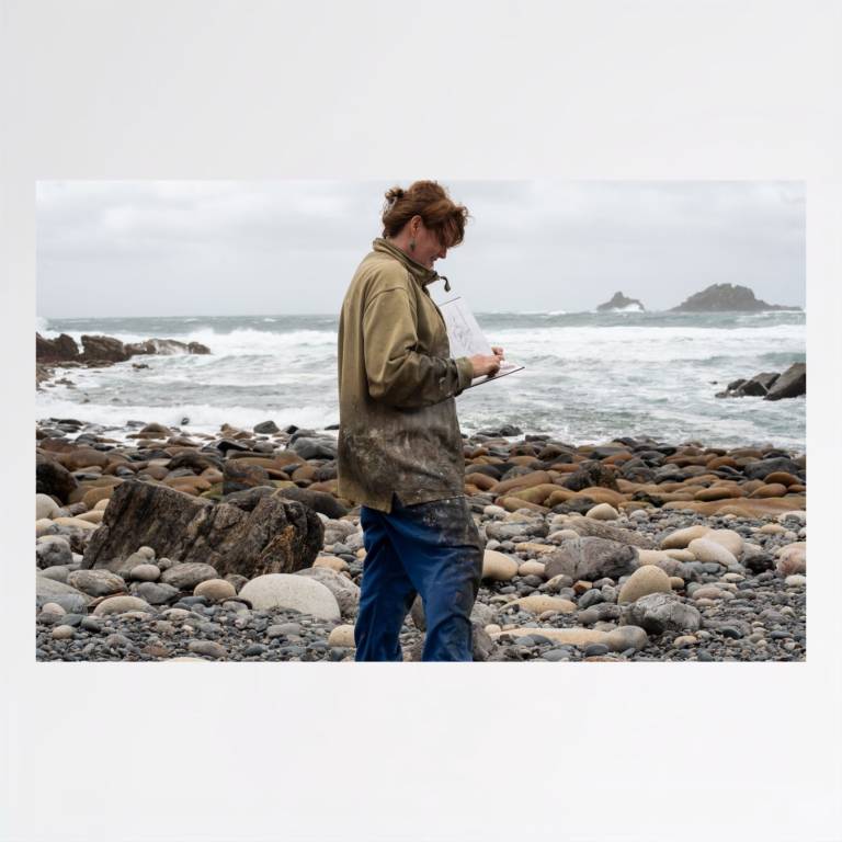 Artist at Cape Cornwall - Rebecca Styles