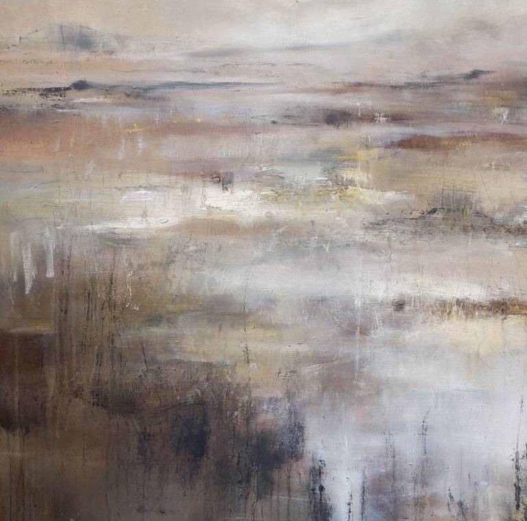 Resonate , 150cm x 120cm  oil and gold leaf on linen - Rebecca Styles