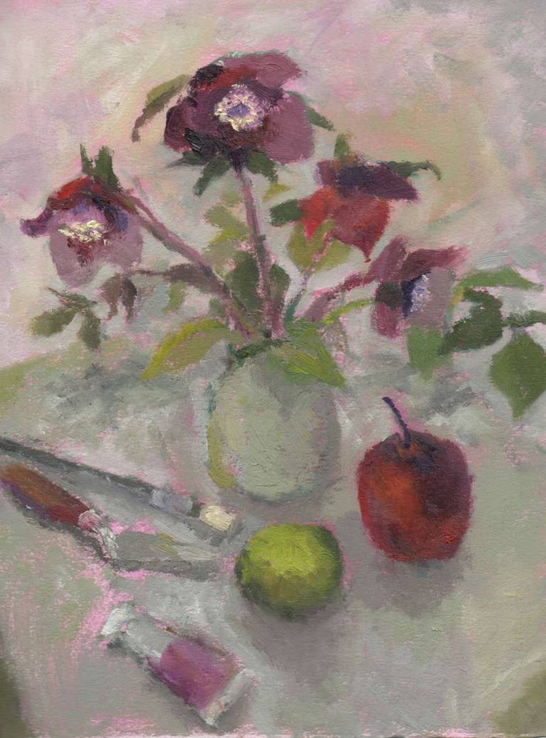 Still Life with Hellebores - Sue Arnold