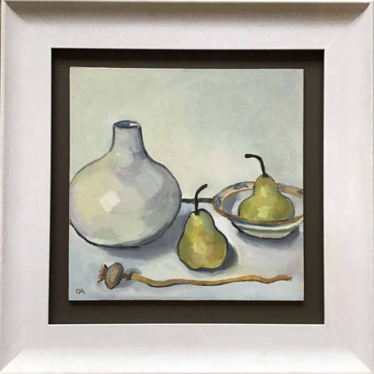 White Vase with Pears - Sue Arnold