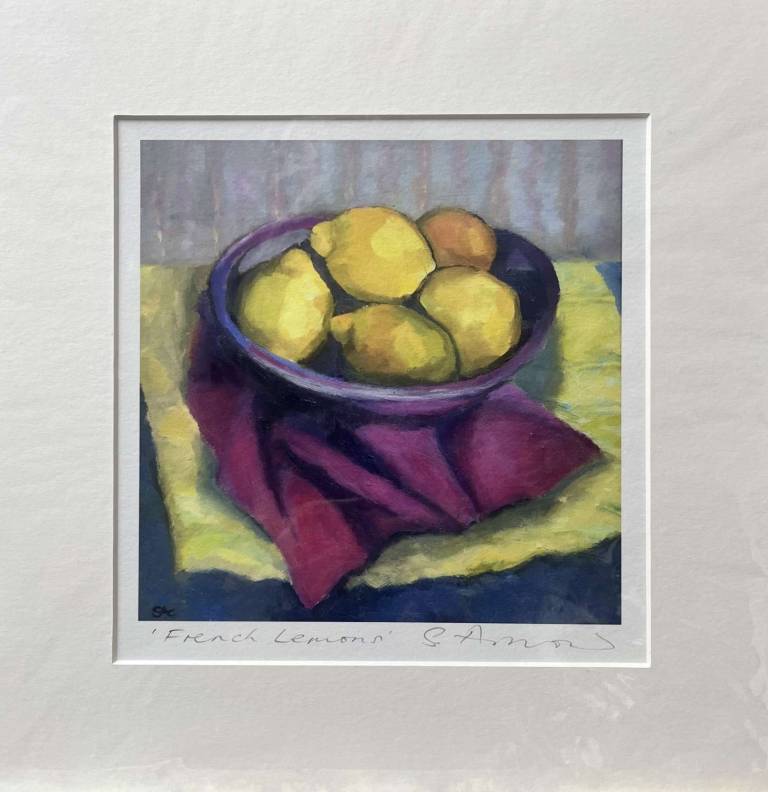 French Lemons - Fine art giclee print - Sue Arnold