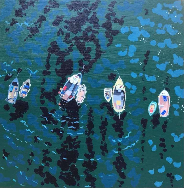Four Fishing Boats - Karen Hemsley-Biggs