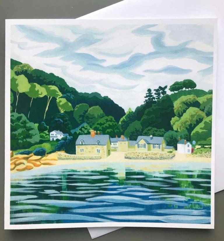 Durgan By The Sea Card - Karen Hemsley-Biggs