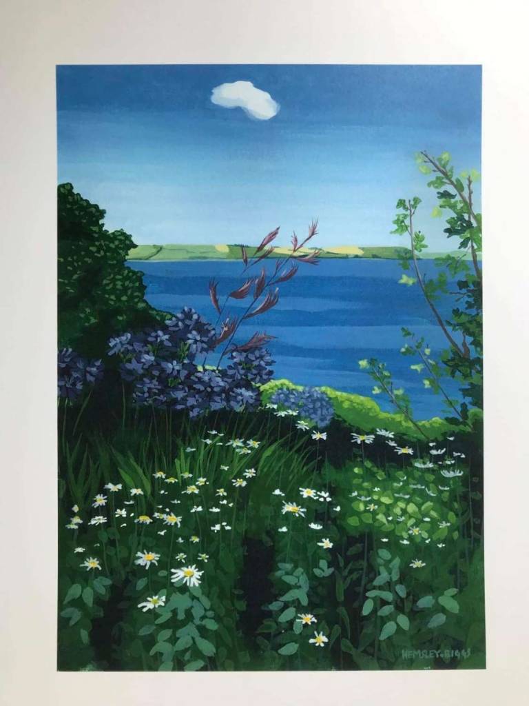 Portscatho Garden View PRINT - Karen Hemsley-Biggs