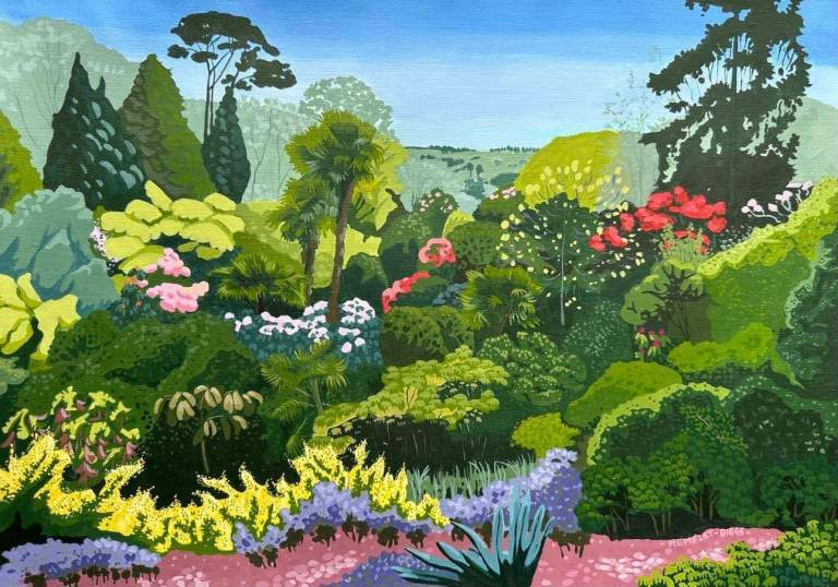 Trebah In Spring - Karen Hemsley-Biggs