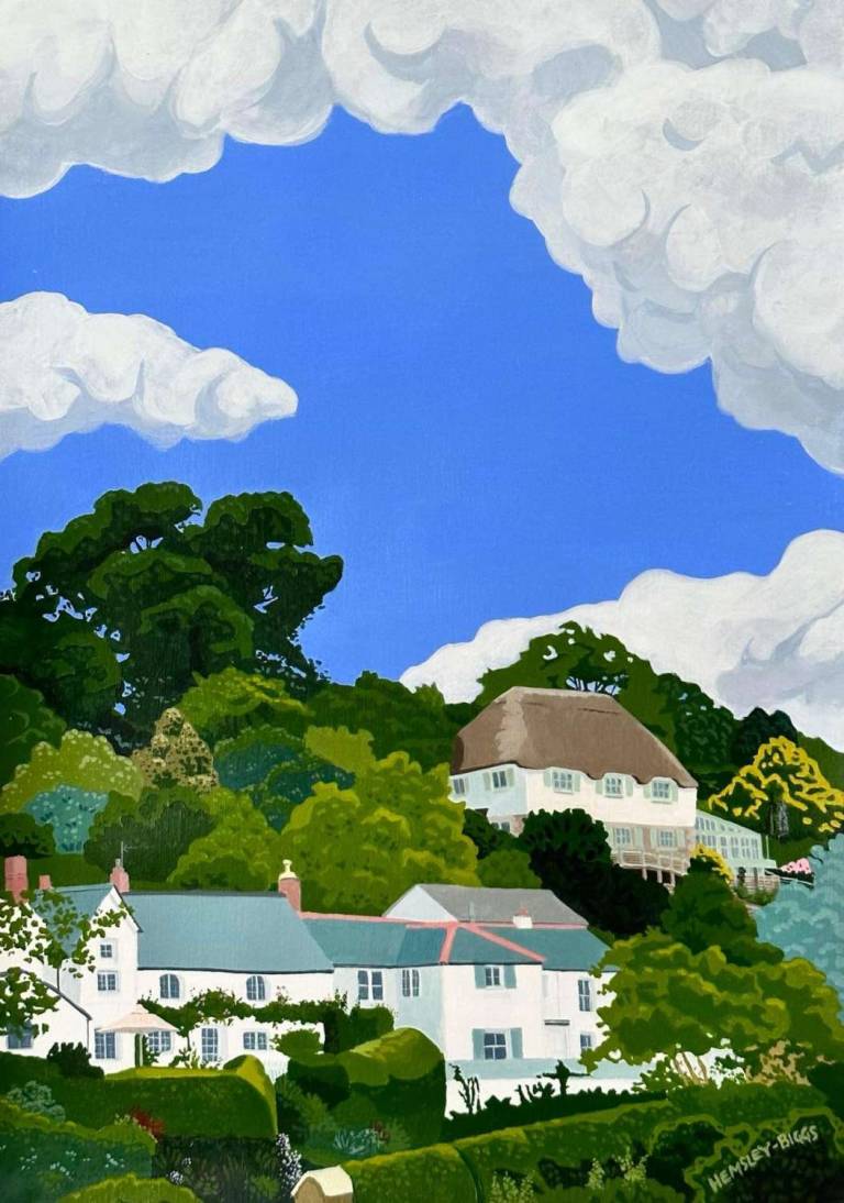 Helford Gardens Under Summer Sky - Karen Hemsley-Biggs