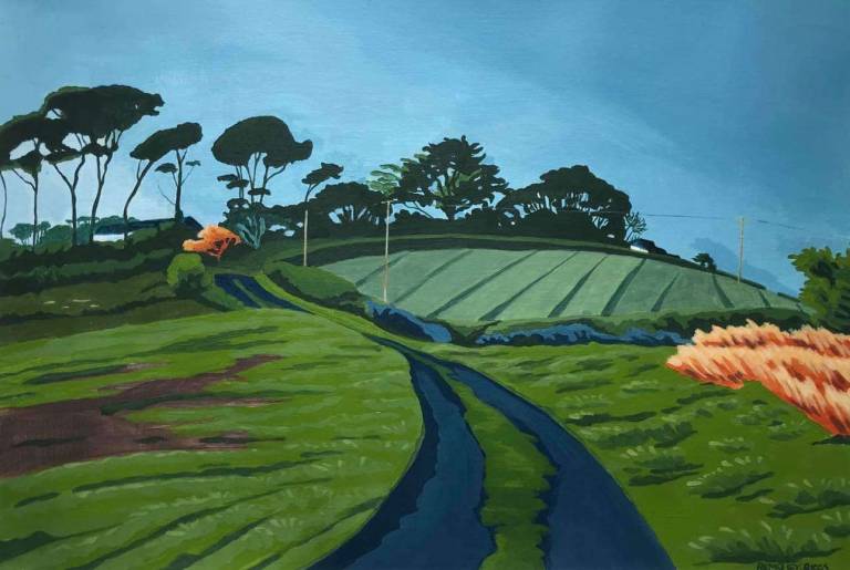 Helford Passage Hill Fields - Karen Hemsley-Biggs