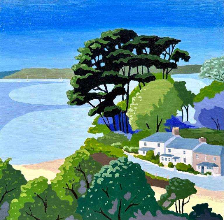 Helford Passage Field View - Karen Hemsley-Biggs