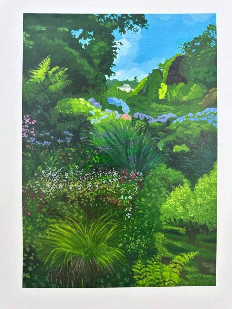 Trebah pond PRINT - Karen Hemsley-Biggs