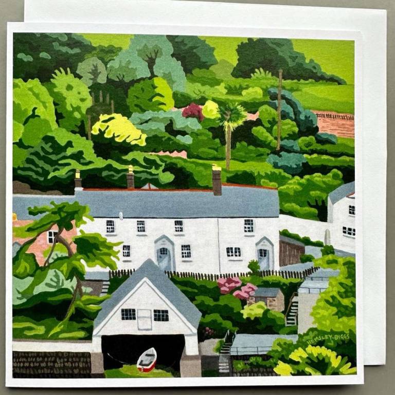 Helford Village Greetings CARD - Karen Hemsley-Biggs