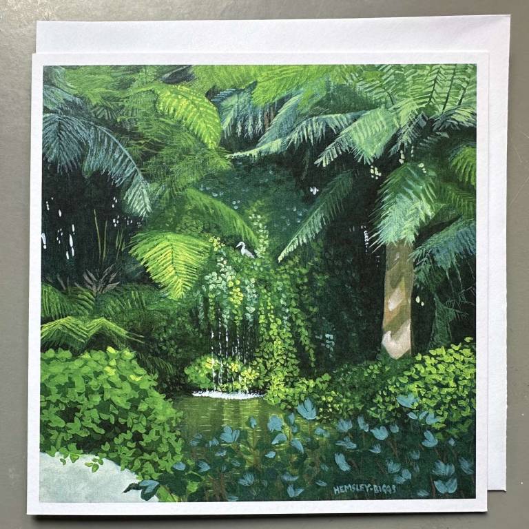 Koi Pond Greetings card - Karen Hemsley-Biggs