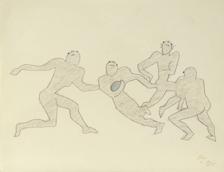 Partie de Rugby - A Game of Rugby. 1956. - Jean Cocteau