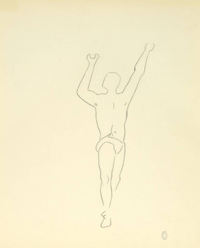 Jean Cocteau - Etude d'Homme Nu - Joueur de Sport. Study of a Male Nude - The Sportsman.