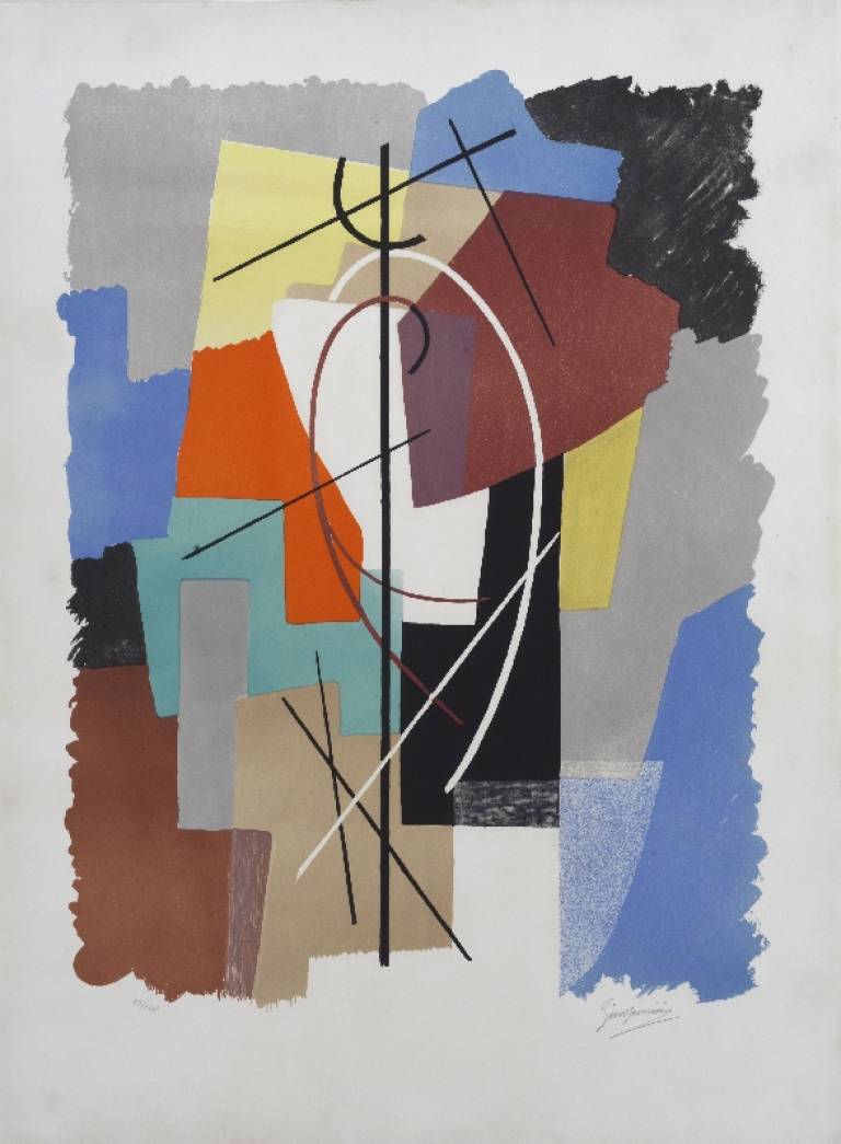 Gino Severini - Abstract Forms. 'Poésie Algébrique'. 'Algebraic Poetry'. 1962