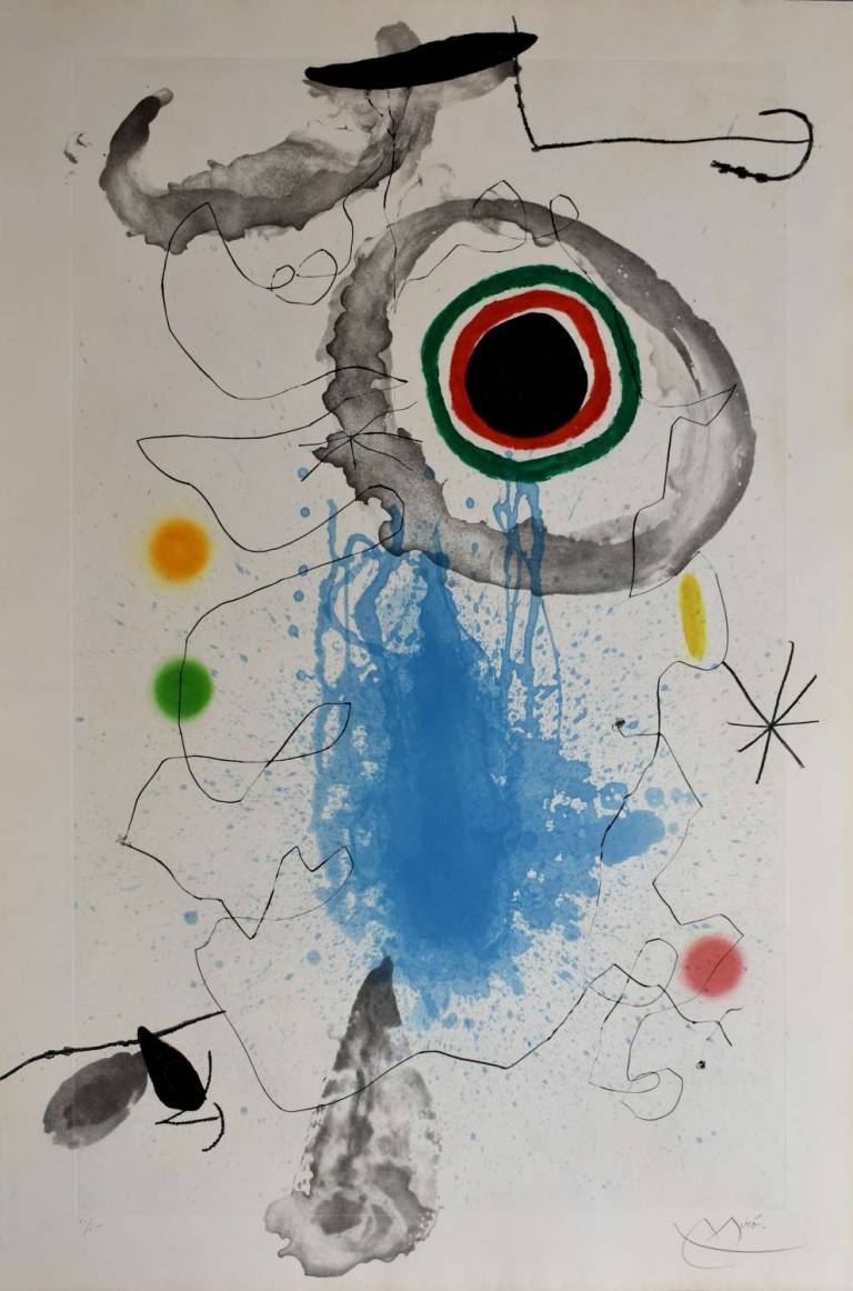 Joan Miro - L’Astre du Labyrinthe. The Star in the Labyrinthe. 1967.