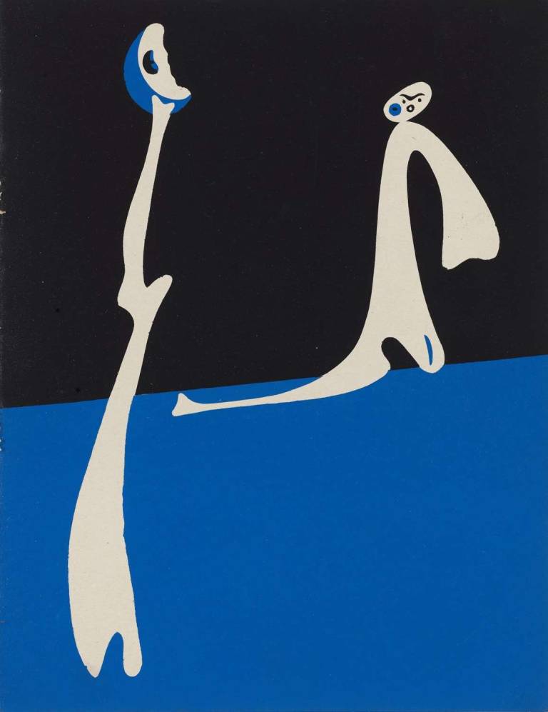 Joan Miro - Composition Surréaliste no 2 - Bleu. 1934.