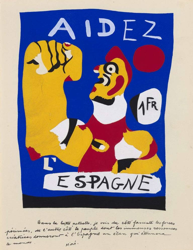 Joan Miro - Aidez L’Espagne. Help Spain. 1937.