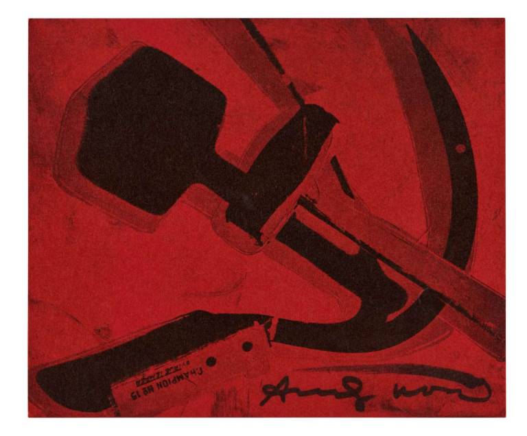 Andy Warhol - Hammer and Sickle Composition. 1977