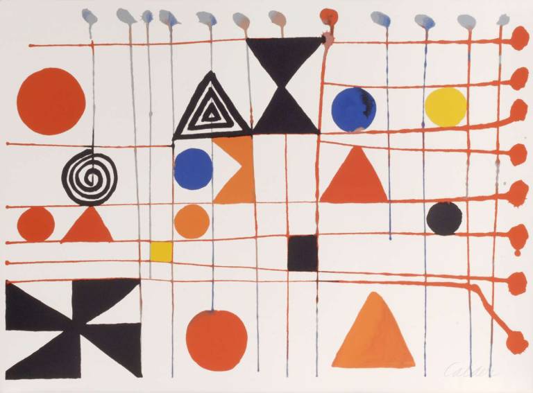 Composition Lignes Mouvementees - Also known as Quilt. 1966. - Alexander Calder