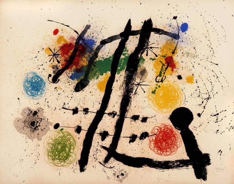 Hors du Cercle. Outside the Circle. 1964. - Joan Miro