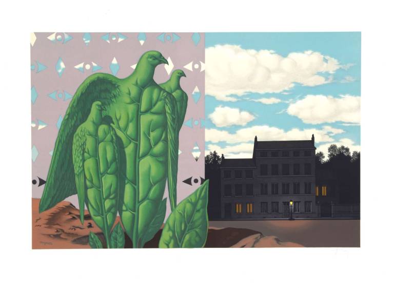 René Magritte - The Giant Birds - Les Grands Oiseaux. 1967.