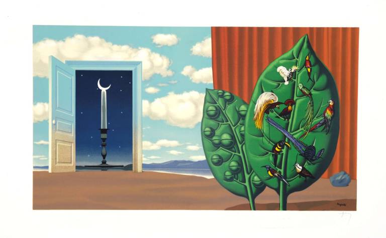 René Magritte - A Door Opens - Une Porte s'Ouvre. 1967