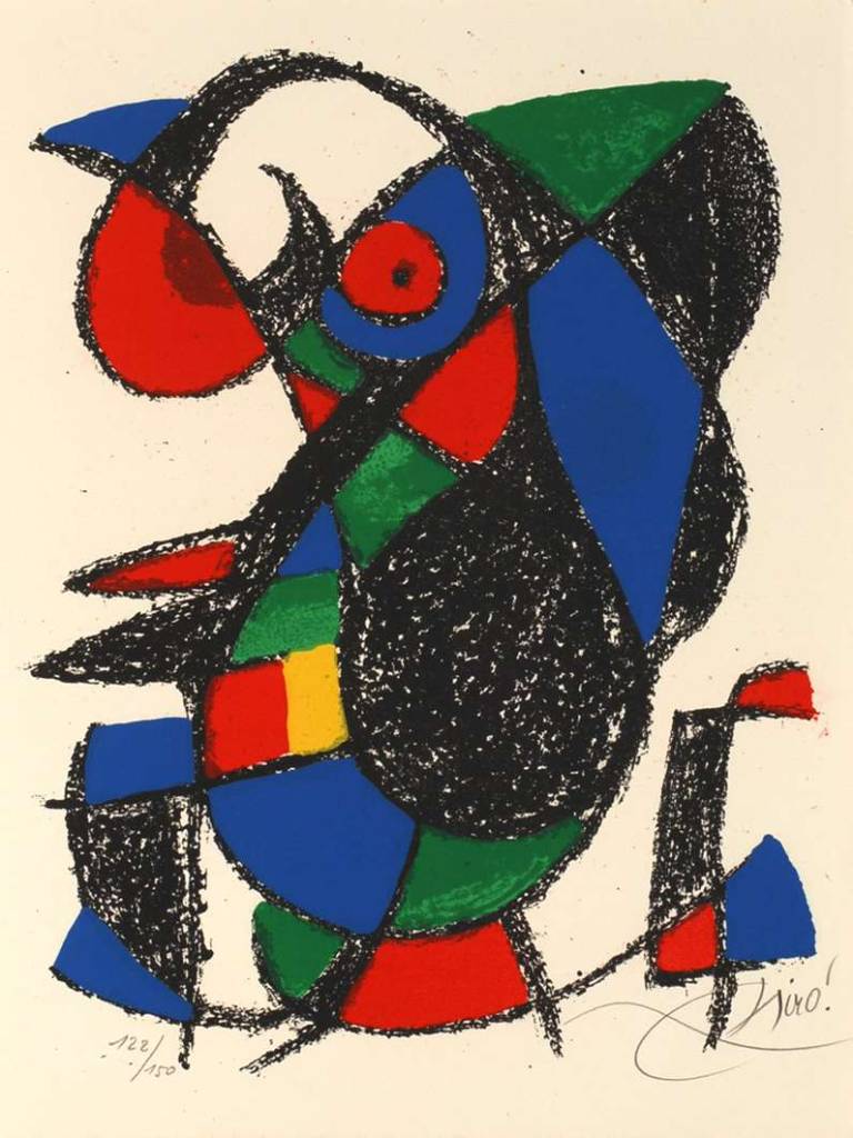 Joan Miro - Composition for Mourlot No 12. 1975