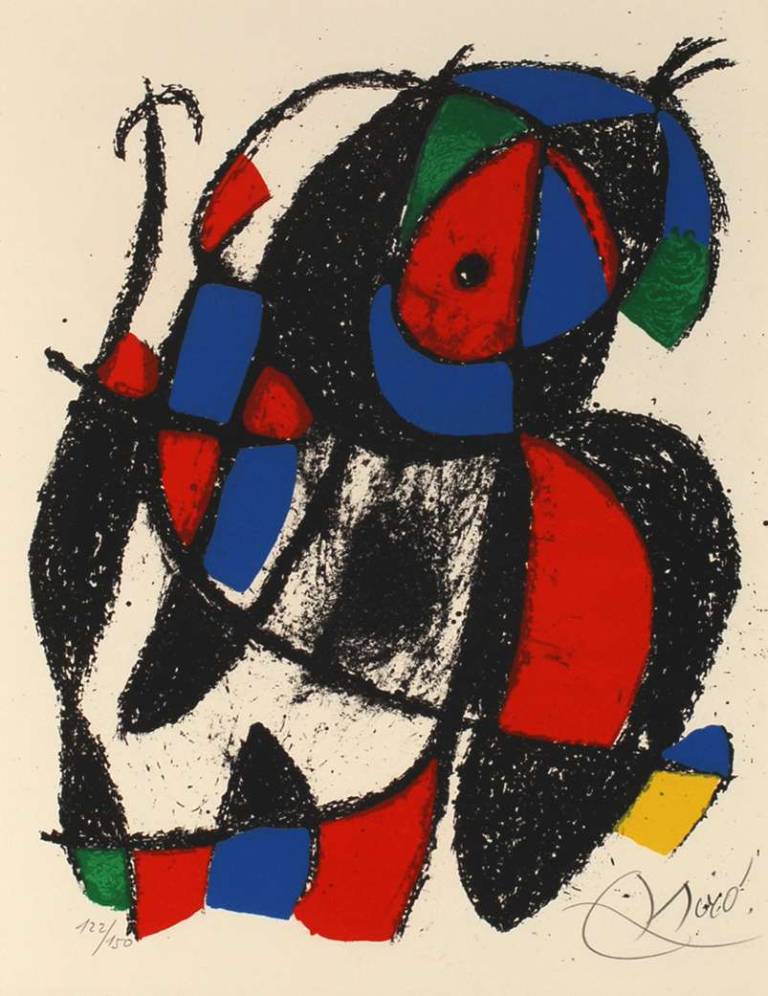 Joan Miro - Composition for Mourlot. No 13. 1975