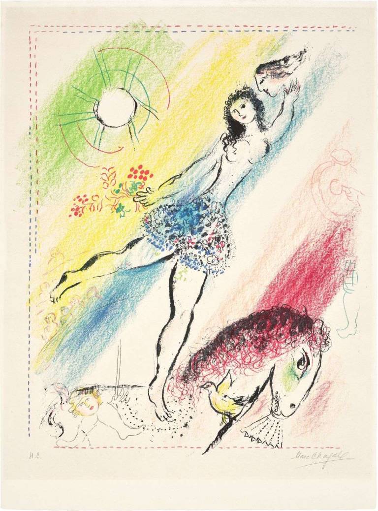 Marc Chagall - L'Ecuyere. The Circus Rider. 1964.