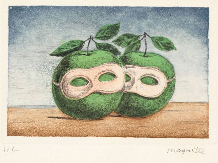 René Magritte - Le Pretre Marie - Pommes Masques