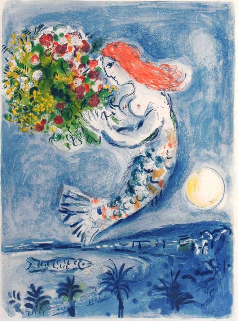 Marc Chagall - La Baie des Anges. The Bay of Angels. Nice 1961