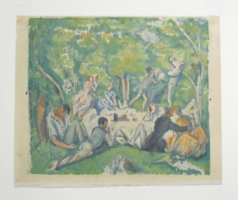 Paul Cézanne - Dejeuner sur L'Herbe. Lunch on the Grass. c.1900.