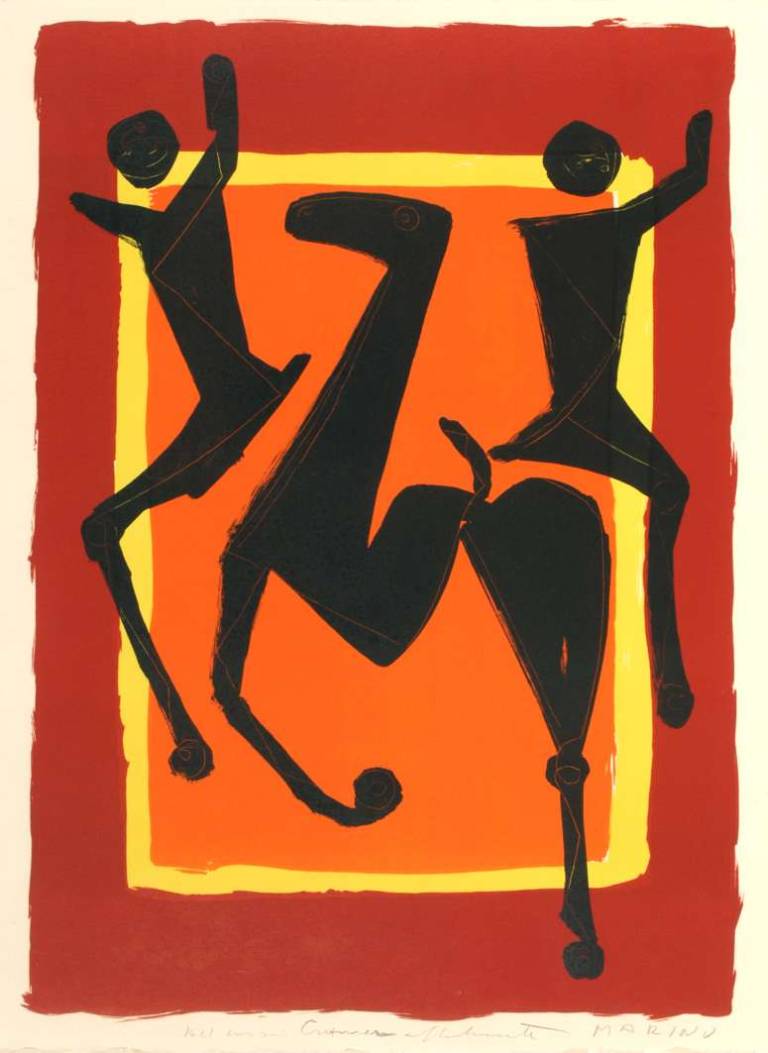 Giocolieri – Jongleurs. Acrobat Riders. 1954-55. - Marino Marini