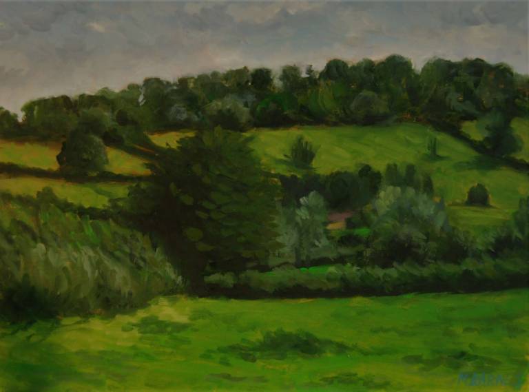 Between Dinder and Croscombe (framed) RESERVED FOR EXHIBITION - Mary Barnes