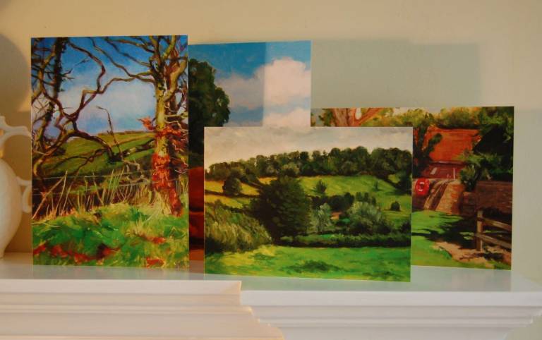 Landscape greetings card pack of 4 - Mary Barnes