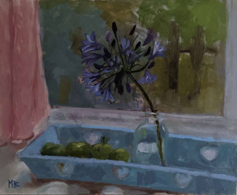 Agapanthus and Green Tomatoes RESERVED FOR EXHIBITION - Mary Barnes